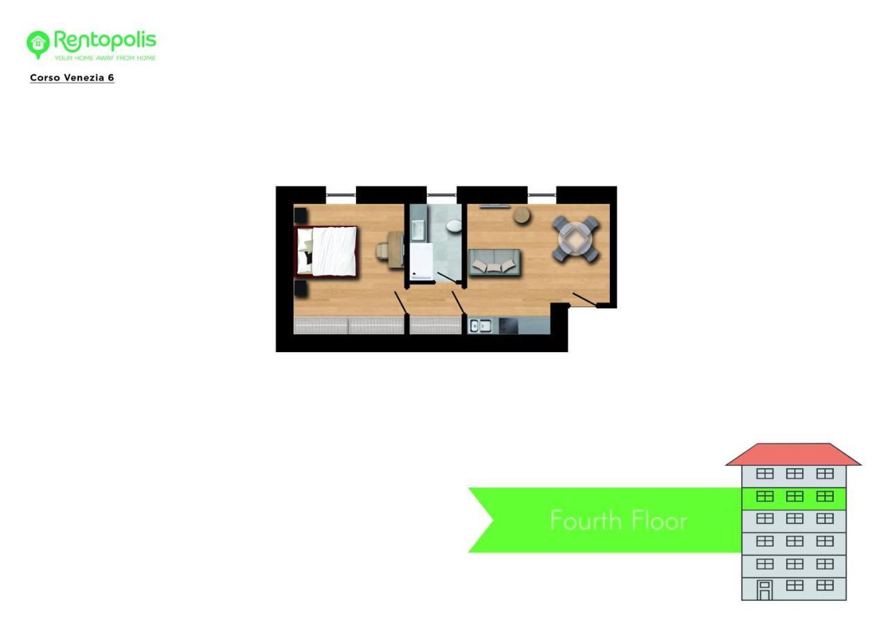 Elegant Apartment Near Brera Area Milan Bagian luar foto